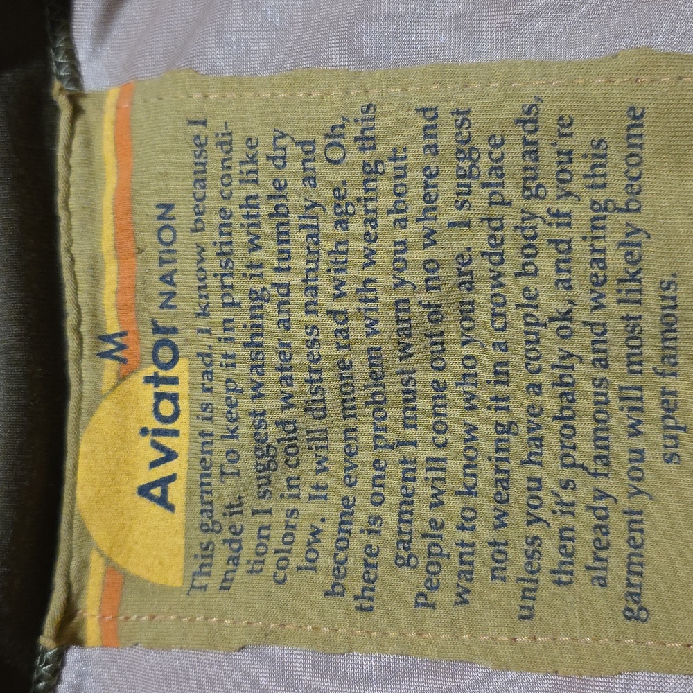 Aviator Nation Sunburst Velour Pullover Size Medium - Picture 3 of 3